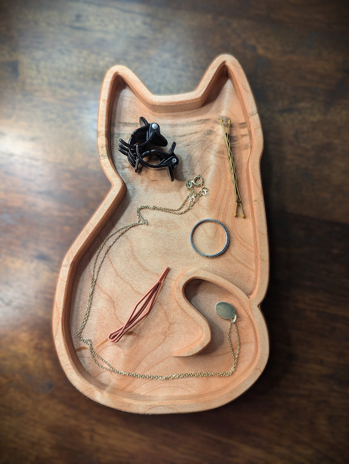 Tray, dish for storing keys, jewelry, and small items. Gift for cat lover, Mother's Day, made in Asheville, NC.
